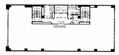 ミフネ道修町ビル 平面1