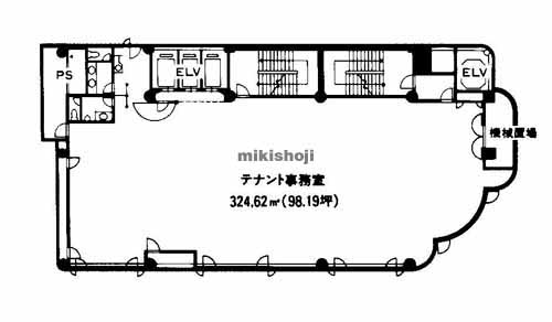 池萬堺筋ビル 平面1