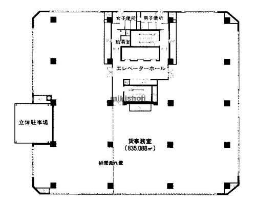 パシフィックマークス肥後橋 平面1