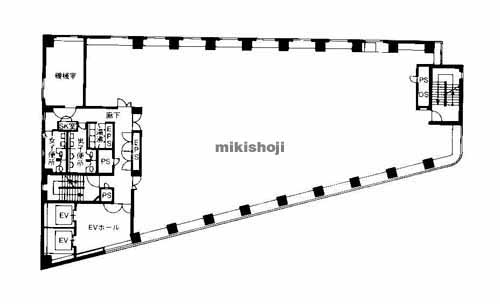 銀泉道頓堀ビル 平面1