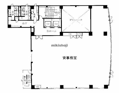 阿波座パークビル 平面1