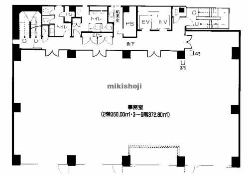 肥後橋渡辺ビル 平面1