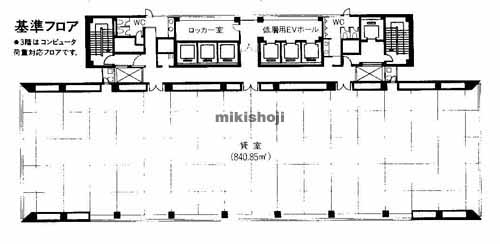 土佐堀・京町堀・西本町の西本町インテス 平面1