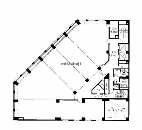 ピカソ日本一ビル 平面1