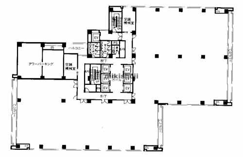 御堂筋グランドビル 平面1