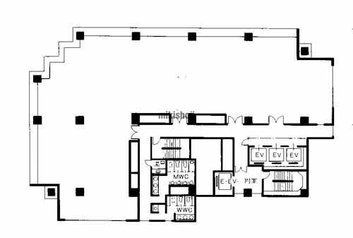 御堂筋ダイヤモンドビル 平面1