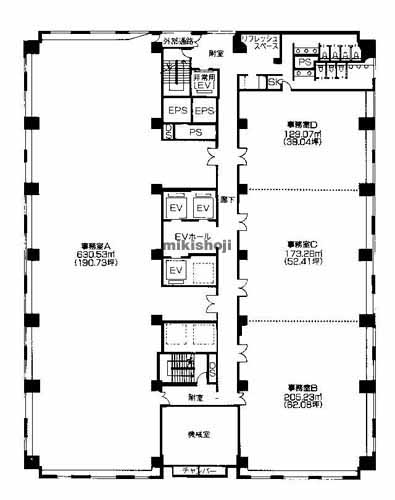 新大阪プライムタワー 平面1