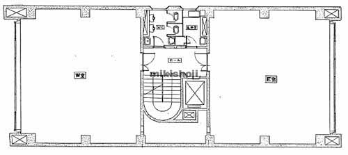 梅田エステートビル 平面1