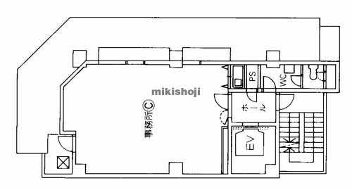 北浜山富ビル 平面1