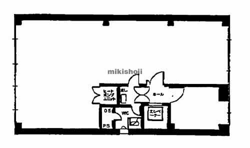 北浜高田ビル 平面1