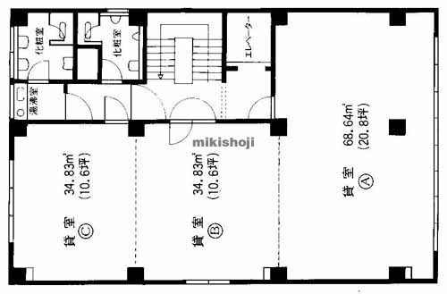 南船場じゅんさんビル 平面1
