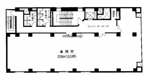 堺筋千島ビル 平面1