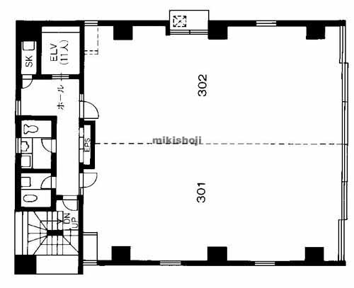 総合西天満ビル 平面1