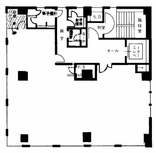 東京都市開発御堂筋ビル 平面1