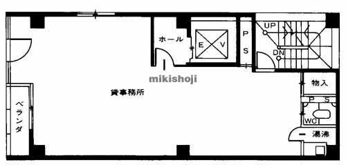 ＡＸＩＳ瓦町ビル 平面1