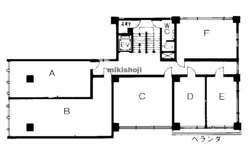 ヴィレッジリバー南森町 平面1