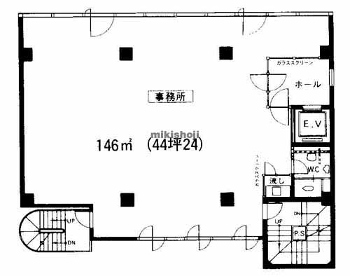 山卉ビル新館 平面1