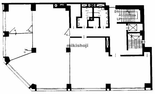 キューアス平野町ビル 平面1