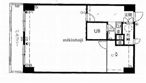 チサンマンション心斎橋 平面1