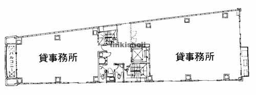 大阪松田ビル 平面1