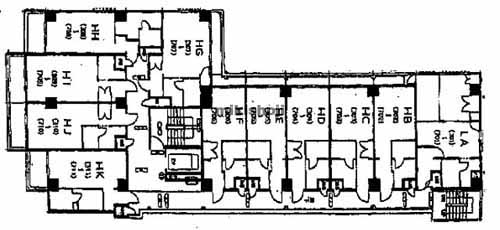 チサンＭ心斎橋二番館 平面1