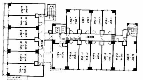 堺筋本町アーバンライフ 平面1
