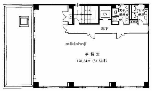 ＮＩＴＴＯ梅田ビル 平面1