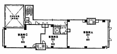 オーセンティック淀屋橋 平面1