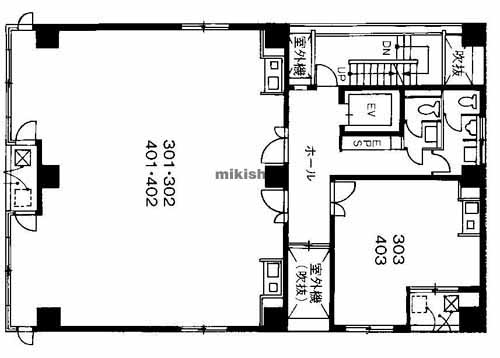 心斎橋イーストビル 平面1