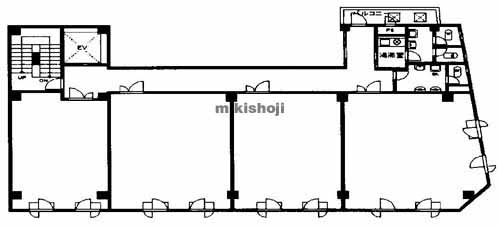 日宝北５号館 平面1