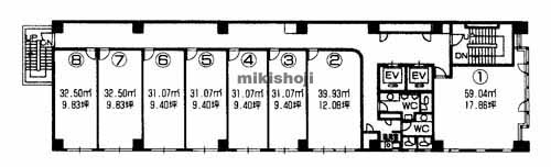 日宝新大阪第２ビル 平面1
