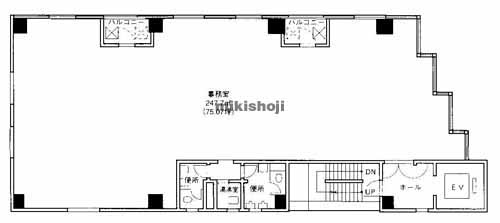 アイエスビル 平面1