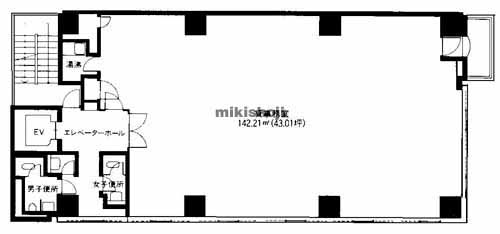 阪急産業梅田ビル 平面1