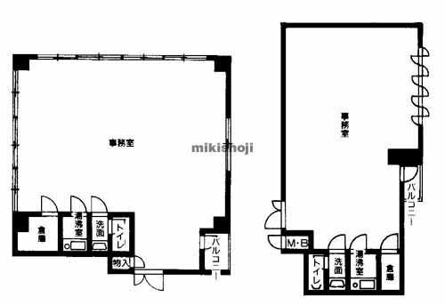 博労町エステートビル 平面1