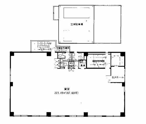 朝日生命天六ビル 平面1