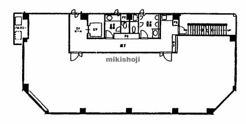なんば西島ビル 平面1