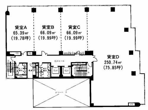 大阪新北野第一ビル 平面1