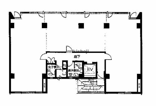 西田辺林ビル 平面1