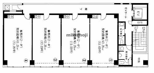 日宝東本町ビル 平面1