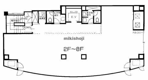 Ｔ．Ｔ．Ｎ南新町ビル 平面1