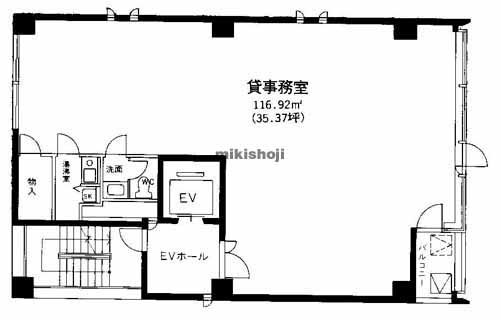 ツムラ谷町ビル 平面1