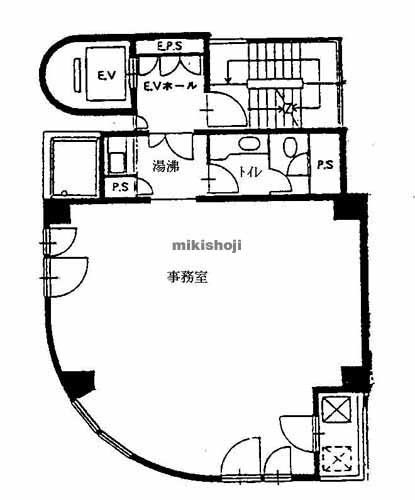 アカシヤビル 平面1
