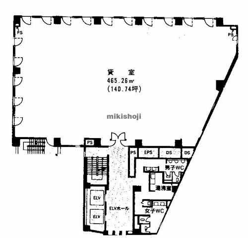 大阪天満橋ビルディング 平面1