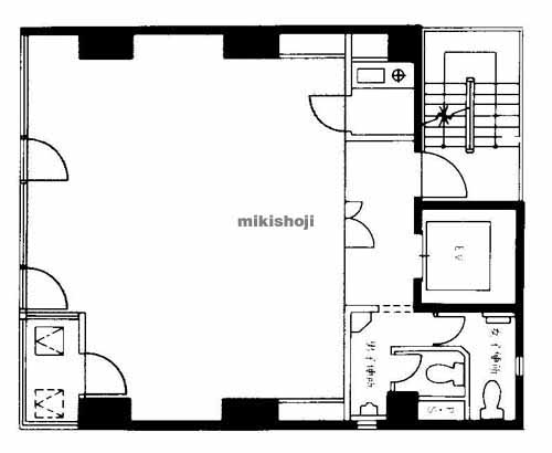 平野町ラガービル 平面1