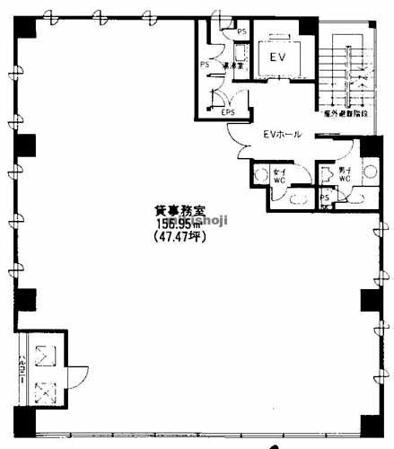 浪華ビル 平面1