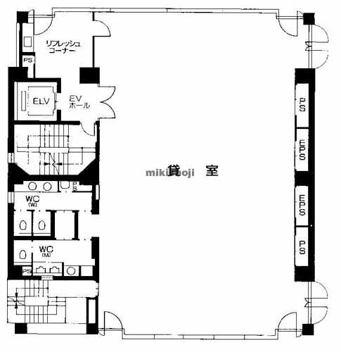 久我ビルヂィング北館 平面1