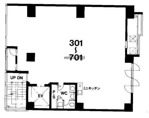 天満橋コードビル 平面1