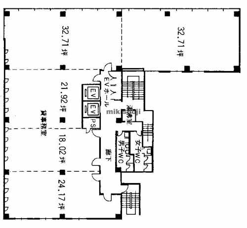 日本興業ビル 平面1