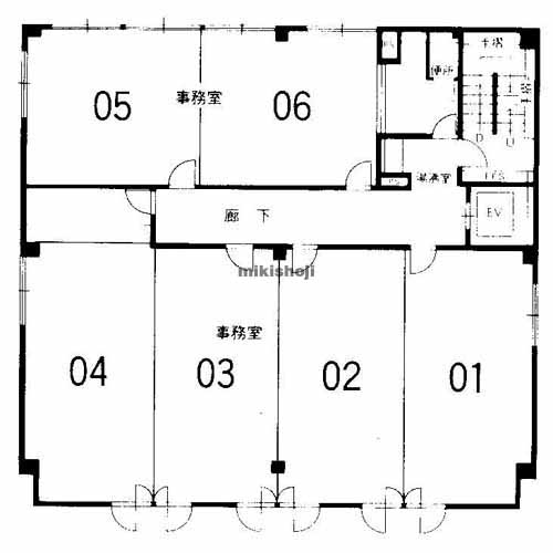 江坂シビル館Ⅱ 平面1