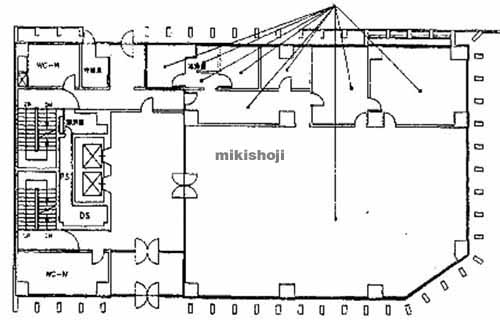 明治安田生命岡山ビル 平面1